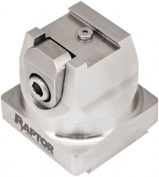 Raptor Workholding - 2" High x 2.07" Wide x 2.07" Long Dovetail Vise - 3/4" Jaw Opening Capacity, 1/8" High x 1.26" Wide Jaw, For 4 & 5 Axis Workholding Systems - Top Tool & Supply