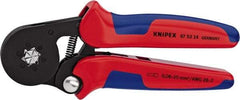 Knipex - 7-1/8" OAL Crimping Pliers - Plastic PVC Handle - Top Tool & Supply