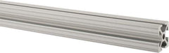 80/20 Inc. - 72 Inches Long x 1 Inch Wide x 1 Inch High, T Slotted Aluminum Extrusion - 0.4379 Square Inches, Clear Anodized Finish - Top Tool & Supply