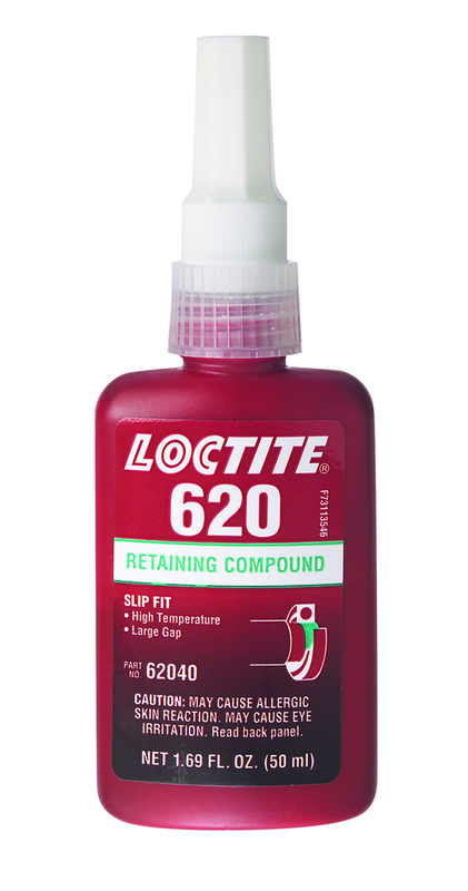 620 Retaining Compound; Slip Fit; High Strength; High Temperatures -50 ml - Top Tool & Supply
