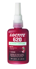 620 Retaining Compound; Slip Fit; High Strength; High Temperatures -50 ml - Top Tool & Supply