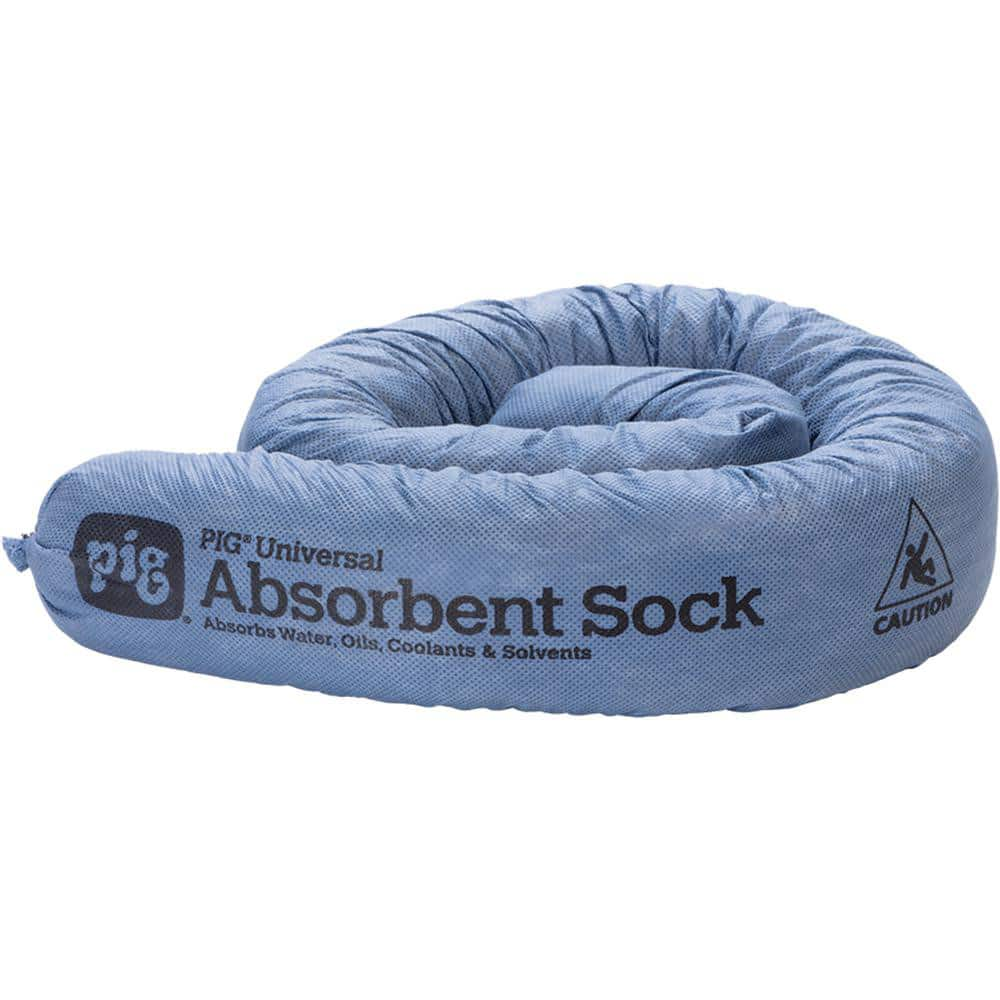 Socks & Booms; Application: Leaks & Drips, Maintenance; Overall Diameter: 3.000; Total Package Absorption Capacity: 12 gal; Length (Inch): 48 in; Filler Material: Polypropylene; Fluids Absorbed: Water