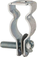 Cooper B-Line - Steel Rigid/EMT Conduit Hanger with Bolt - 1/2" EMT, 1/2" Rigid, 1/4" Rod, Zinc Plated Finish - Top Tool & Supply