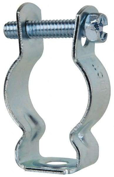 Cooper B-Line - Steel Rigid/EMT Conduit Hanger with Bolt - 3/4" EMT, 3/4" Rigid, 1/4" Rod, Zinc Plated Finish - Top Tool & Supply