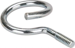 Cooper B-Line - 1-1/4" Pipe, Steel Threaded Bridle Rings - Silver, Zinc Plated, 50 Lb Capacity - Top Tool & Supply