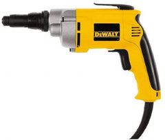 DeWALT - Pistol Grip Handle, 4,000 RPM, 81 In/Lb Torque, Electric Screwdriver - 1/4" Bit Holder, 6.3 Amps - Top Tool & Supply