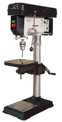 Jet - 15" Swing, Step Pulley Drill Press - 16 Speed, 3/4 hp, Single Phase - Top Tool & Supply