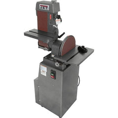 Jet - 48 Inch Long x 6 Inch Wide Belt, 12 Inch Diameter, Horizontal and Vertical Combination Sanding Machine - 2,850 Ft./min Belt Speed, 1-1/2 HP, Single Phase - Top Tool & Supply