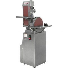 Jet - 48 Inch Long x 6 Inch Wide Belt, 12 Inch Diameter, Horizontal and Vertical Combination Sanding Machine - 2,850 Ft./min Belt Speed, 1-1/2 HP, Three Phase - Top Tool & Supply