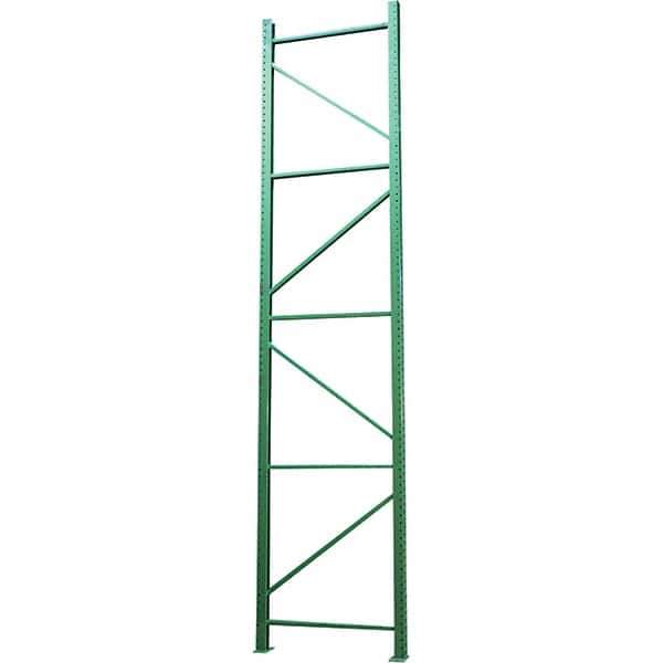 Vestil - 24,000 Lb Capacity Heavy-Duty Framing Upright Pallet Storage Rack - 42" Wide x 120" High x 42" Deep, Green - Top Tool & Supply