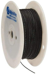 Alpha Wire - 24 AWG, 1 Strand, 305 m OAL, Tinned Copper Hook Up Wire - Black PVC Jacket, 0.052" Diam - Top Tool & Supply