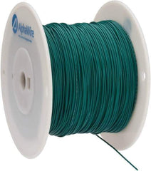 Alpha Wire - 22 AWG, 7 Strand, 305 m OAL, Tinned Copper Hook Up Wire - Green PVC Jacket, 0.062" Diam - Top Tool & Supply