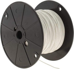 Alpha Wire - 22 AWG, 7 Strand, 305 m OAL, Tinned Copper Hook Up Wire - White PVC Jacket, 0.062" Diam - Top Tool & Supply