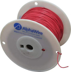 Alpha Wire - 20 AWG, 10 Strand, 305 m OAL, Tinned Copper Hook Up Wire - Red PVC Jacket, 0.069" Diam - Top Tool & Supply