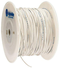 Alpha Wire - 20 AWG, 10 Strand, 305 m OAL, Tinned Copper Hook Up Wire - White PVC Jacket, 0.069" Diam - Top Tool & Supply