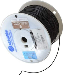 Alpha Wire - 18 AWG, 16 Strand, 305 m OAL, Tinned Copper Hook Up Wire - Black PVC Jacket, 0.079" Diam - Top Tool & Supply