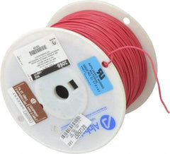 Alpha Wire - 18 AWG, 16 Strand, 305 m OAL, Tinned Copper Hook Up Wire - Red PVC Jacket, 0.079" Diam - Top Tool & Supply