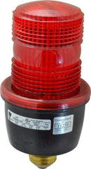 Federal Signal Corp - 120 VAC, 4X NEMA Rated, Strobe Tube, Red, Low Profile Mini Strobe Light - 65 to 95 Flashes per min, 3-1/8 Inch Diameter, 6.1 Inch High, IP66 Ingress Rating, Screw Mount - Top Tool & Supply