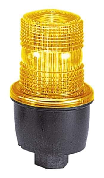 Federal Signal Corp - 12 to 48 VDC, 4X NEMA Rated, Strobe Tube, Green, Low Profile Mini Strobe Light - 65 to 95 Flashes per min, 1/2 Inch Pipe, 3-1/8 Inch Diameter, 5.7 Inch High, IP66 Ingress Rating, Pipe Mount - Top Tool & Supply