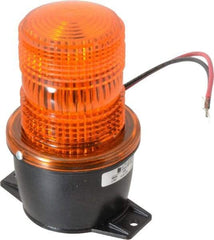 Federal Signal Corp - 12 to 48 VDC, 4X NEMA Rated, Strobe Tube, Amber, Low Profile Mini Strobe Light - 65 to 95 Flashes per min, 3-1/8 Inch Diameter, 5.1 Inch High, IP66 Ingress Rating, T Mount - Top Tool & Supply