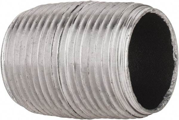 B&K Mueller - Schedule 40, 3/4" Diam x 1-3/8" Long Steel Black Pipe Nipple - Threaded - Top Tool & Supply