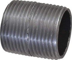 Value Collection - Schedule 40, 1" Diam x 1-1/2" Long Steel Black Pipe Nipple - Threaded - Top Tool & Supply