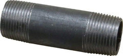 Value Collection - Schedule 40, 3/4" Diam x 3" Long Steel Black Pipe Nipple - Threaded - Top Tool & Supply