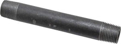 Value Collection - Schedule 40, 1/2" Diam x 5-1/2" Long Steel Black Pipe Nipple - Threaded - Top Tool & Supply