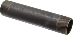 B&K Mueller - Schedule 40, 1-1/4" Diam x 7" Long Steel Black Pipe Nipple - Threaded - Top Tool & Supply