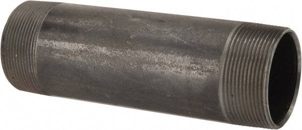 B&K Mueller - Schedule 40, 2" Diam x 7" Long Steel Black Pipe Nipple - Threaded - Top Tool & Supply