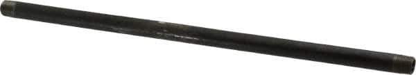 B&K Mueller - Schedule 40, 1/8" Diam x 10" Long Steel Black Pipe Nipple - Threaded - Top Tool & Supply