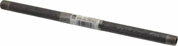 B&K Mueller - Schedule 40, 1/4" Diam x 10" Long Steel Black Pipe Nipple - Threaded - Top Tool & Supply