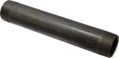 B&K Mueller - Schedule 40, 1-1/2" Diam x 10" Long Steel Black Pipe Nipple - Threaded - Top Tool & Supply