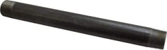 B&K Mueller - Schedule 40, 1" Diam x 12" Long Steel Black Pipe Nipple - Threaded - Top Tool & Supply