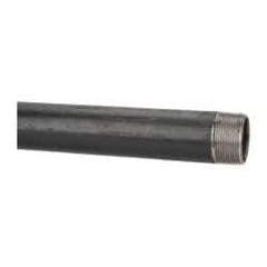 B&K Mueller - Schedule 40, 1-1/2" Diam x 24" Long Steel Black Pipe Nipple - Threaded - Top Tool & Supply