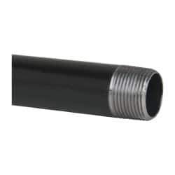 B&K Mueller - Schedule 40, 1" Diam x 36" Long Steel Black Pipe Nipple - Threaded - Top Tool & Supply