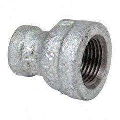 B&K Mueller - Class 150, 3/8 x 1/8" Galvanized Pipe Reducing Coupling - Threaded, Malleable Iron - Top Tool & Supply