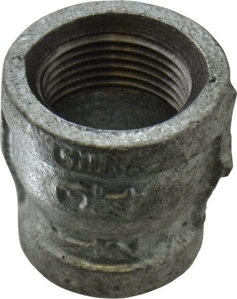 B&K Mueller - Class 150, 3/4 x 1/2" Galvanized Pipe Reducing Coupling - Threaded, Malleable Iron - Top Tool & Supply