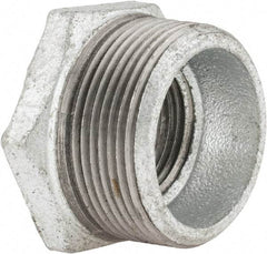 B&K Mueller - Class 150, 1-1/2 x 1" Galvanized Pipe Hex Bushing - Threaded, Malleable Iron - Top Tool & Supply