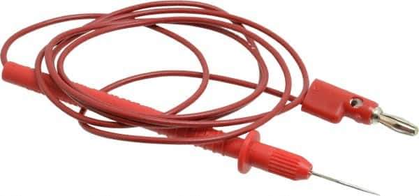 Pomona - Red Electrical Test Equipment Probe - Use with Digital Multimeters - Top Tool & Supply