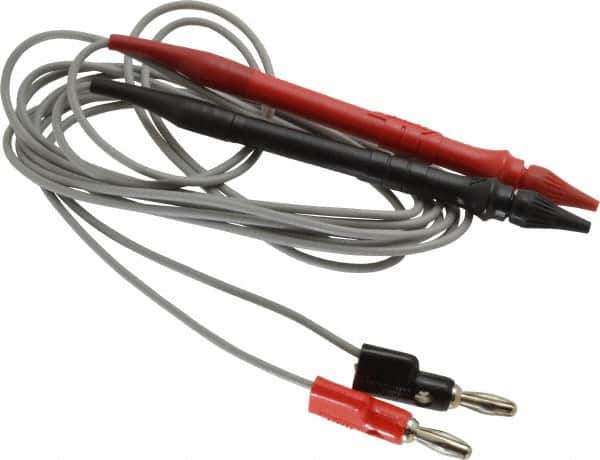 Pomona - Black/Red Electrical Test Equipment Probe Set - Use with Digital Multimeters - Top Tool & Supply