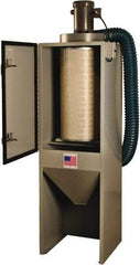 Value Collection - 1-1/2 hp, 600 CFM Sandblaster Dust Collector - 76" High x 21" Diam - Top Tool & Supply