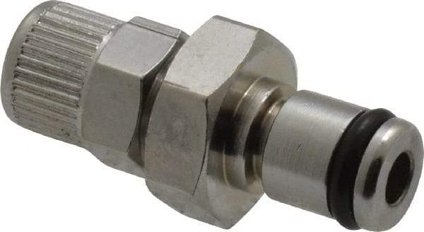 CPC Colder Products - PTF Brass, Quick Disconnect, Inline Coupling Insert - 250 Max psi, -40 to 180°F, 1.12" OAL x 0.63" Overall Height, Chrome Plated - Top Tool & Supply