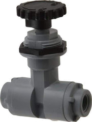 Specialty Mfr - 1/8" Pipe, Inline Needle Valve - PTFE Seal, FNPT x FNPT Ends, PVC Valve, 125 Max psi - Top Tool & Supply