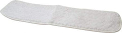 Rubbermaid - 18-1/2" Long x 5-1/2" Wide Microfiber Dust Mop Pad - Hook & Loop, White - Top Tool & Supply