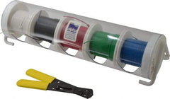 Alpha Wire - 24 AWG, 7 Strand, 500' OAL, Hook Up Wire - Black, Blue, Green, Red & White PVC Jacket, 0.057" Diam - Top Tool & Supply