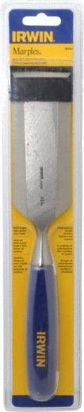 Irwin - 10-3/4" OAL x 2" Blade Width Wood Chisel - Polypropylene Handle - Top Tool & Supply