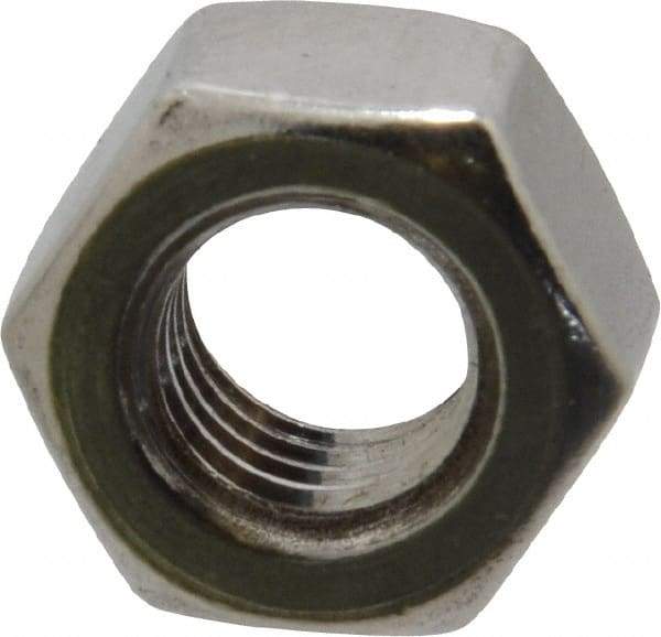 Value Collection - M8x1.25 Metric Coarse Stainless Steel Right Hand Heavy Hex Nut - 13mm Across Flats, 8mm High, Uncoated - Top Tool & Supply