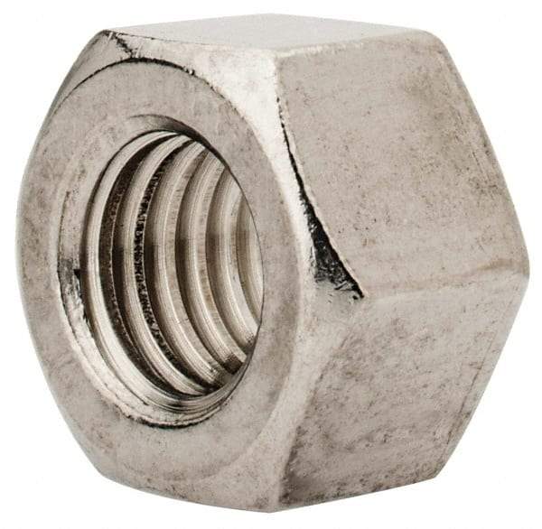 Value Collection - M12x1.75 Metric Coarse Stainless Steel Right Hand Heavy Hex Nut - 19mm Across Flats, 12mm High, Uncoated - Top Tool & Supply