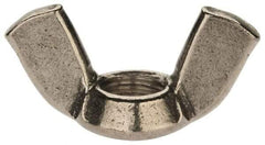 Value Collection - M10x1.50 Metric Coarse, Stainless Steel Standard Wing Nut - Grade 18-8, Austenitic Grade A2, 51mm Wing Span, 25mm Wing Span - Top Tool & Supply